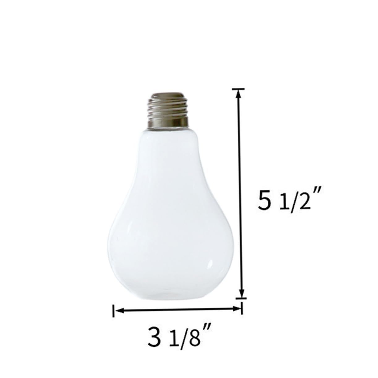 Gogogmee 2 Pcs Glass Lightbulb Vase for Hydroponic Plants Creative Terrarium Container Indoor Wall Hanging Planter for Home Decor Visible Water Level