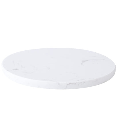 Round Marble Cheese Cutting Board Plates White 7.8IN