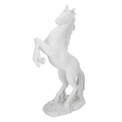 Horse Statue, Resin Soild Animals Sculpture Table Decor Indoor Modern Home Desk Art Figurines Ornament Office Decorative Bookshelf Desktop Living Room Dining Room Coffee Photography Props Standing