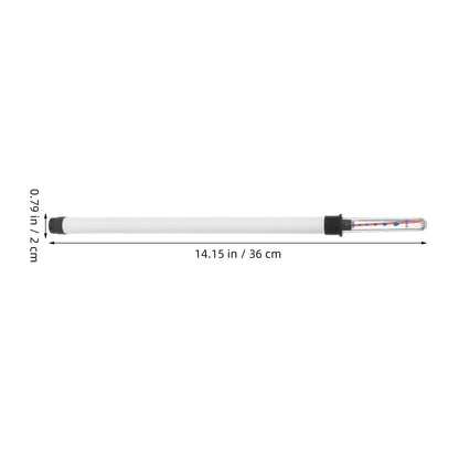 PATKAW 2 PCS Plant Water Meter, 14.15 Inch Soil Moisture Sensor, Professional Water Level Indicator for Large Pots, Flower Boxes, Hydroponics and Greenhouse, White Watering Gauge for Indoor Plants