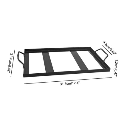 IWOWHERO Salt Block Holder Metal Salt Plate Tray Holder Edges for Easy Cleaning for Home BBQ
