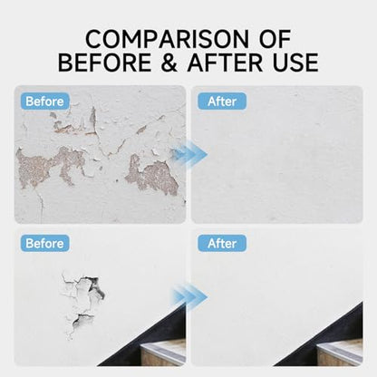 Drywall Repair Kit Wall Patch, 150g Spackle Wall Repair Paste with Scraper, Wall Mending Agent Quick and Easy Solution to Fill The Holes for Home Wall, White Repair Putty Plaster Dent