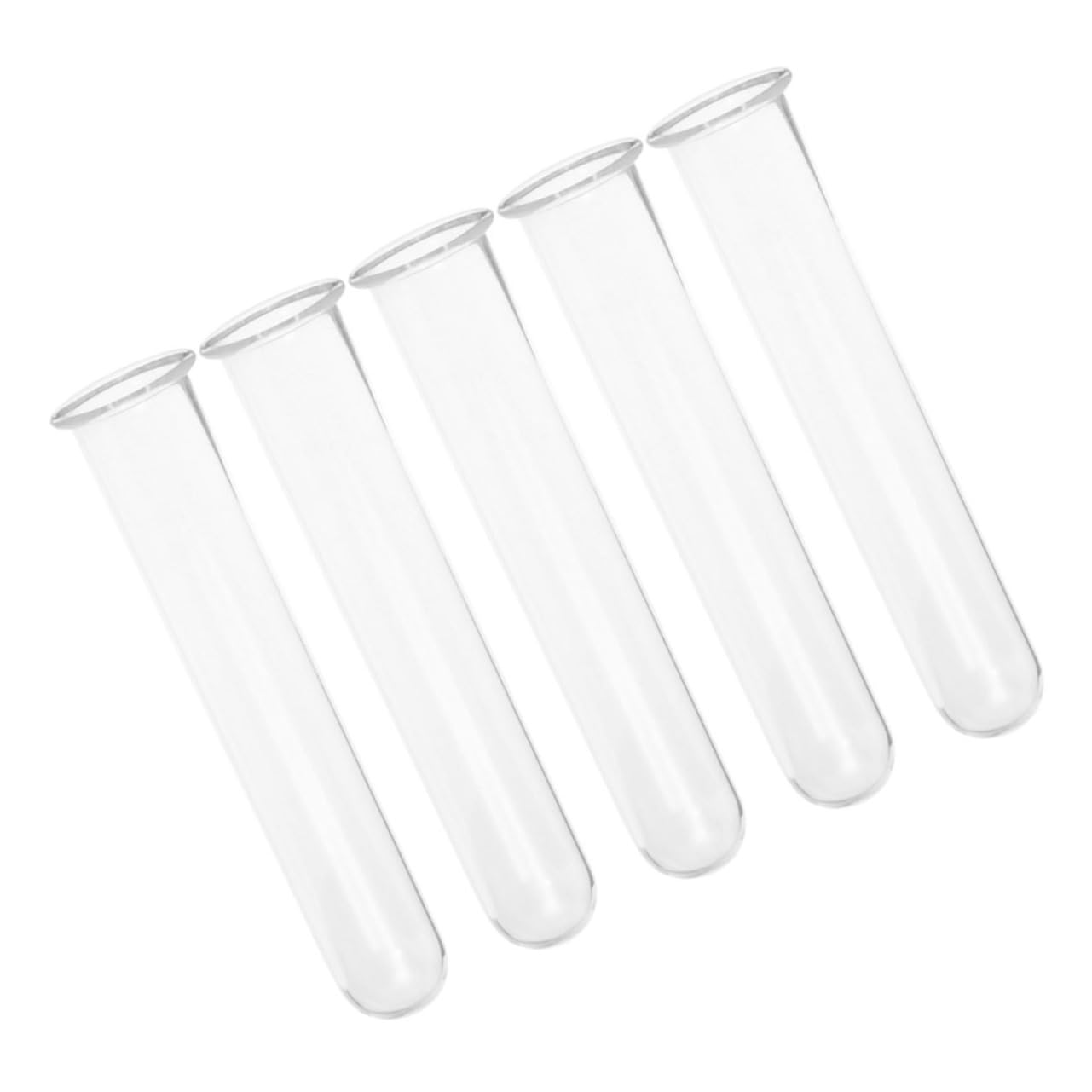 Abaodam 5Pcs Hydroponics Test Tube Vase Transparent Glass Propagation Vases for Indoor Plants Stylish Home Decor for Flower Arrangements and Terrarium Display
