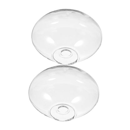 Healifty 2pcs Glass Wall Decor Wall Hanging Plant Vase Hydroponic Plant Terrarium Easy Care Container for Home