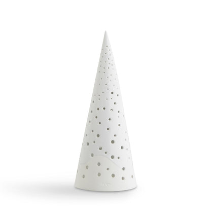 Kahler Nobili Tealight Holder | Snow White Bone China | 10 Inch