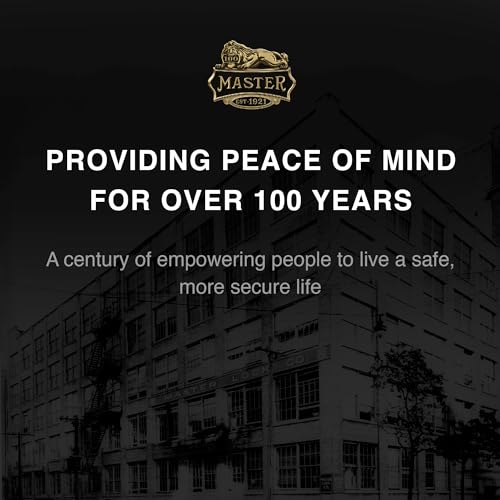 Master Lock Brass Combination Lock, Gate Lock for Outdoor Fence or Shed, Customizable Combination Padlock with Extended 2-1/4-Inch-Long Shackle, 175DLH