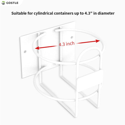 Wipes Holder, Wall Bracket for Cleaning Wipes - Two Ways of Installation: Wall-Mount & Adhesive Stickers - Ideal for Kitchen Bathroom Household Office Classroom Gym - No Wipes Included