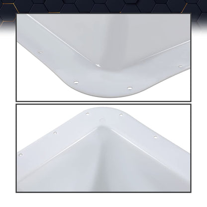 PIT66 Skylight Cover for RV Camper & Food Truck, 14in x 22in, White, Compatible with RV Camper
