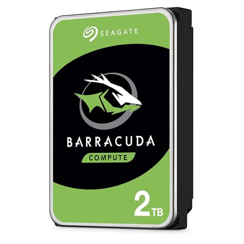 Seagate BarraCuda 2TB Internal Hard Drive HDD – 3.5 Inch SATA 6Gb/s 7200 RPM 256MB Cache – Frustration Free Packaging (ST2000DM008/ST2000DMZ08)