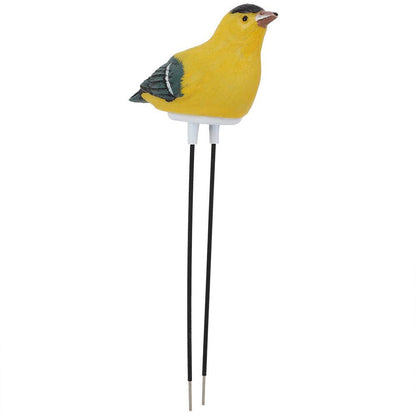 Haofy Bird Shape Soil Meter Plant Hygrometer Sensor with Water Warning Alert (Yellow)