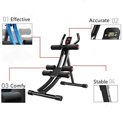 Fitlaya Fitness Core & Abdominal Trainers AB Workout Machine Home Gym Exercise Machine Ab Cruncher Foldable Fitness Equipment