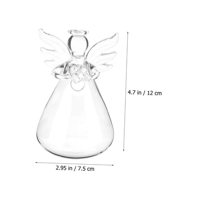 BESTOYARD 4 Pcs Transparent Terrarium Container Floor Shelf Bulk Flower Pots Table Decorations Plant Wall Hanger Angel Terrarium Holder Flower Vases Decorative Cooker Dome Glass Wall Hanging