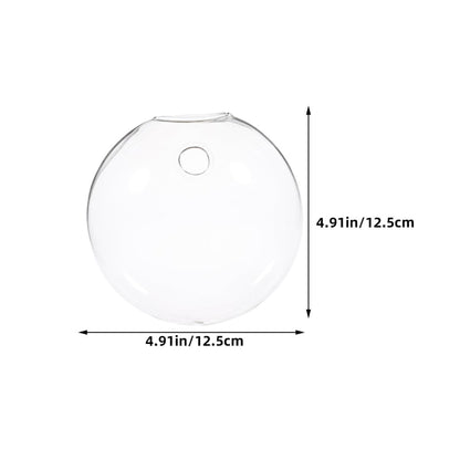 VALICLUD 2pcs Wall Hanging Glass Planter Terrariums Hydroponic Flower Vases for Indoor Plants Home Office Décor