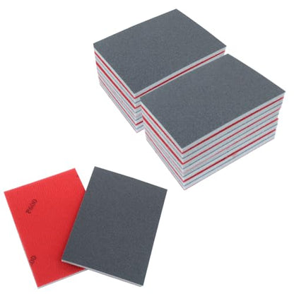 20Pcs 600 Grit Sanding Sponge, 4" x 3" Soft and Cozy Sponge Wet Dry Sandpaper, Ultra Fine Grit Sanding Sponge for Smooth Finishing
