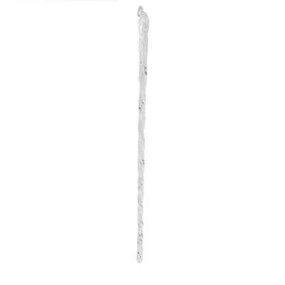 Kurt Adler 7.5-Inch Glass Twist Icicle Ornaments - 6-Piece Set