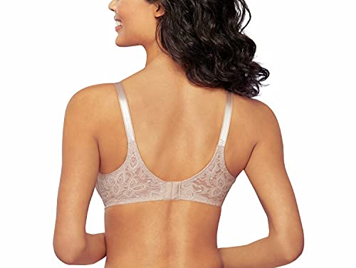 Bali Women's Underwire Bra, Lace 'N Smooth, Lace Full-Coverage Bra with Stay-in-Place Straps