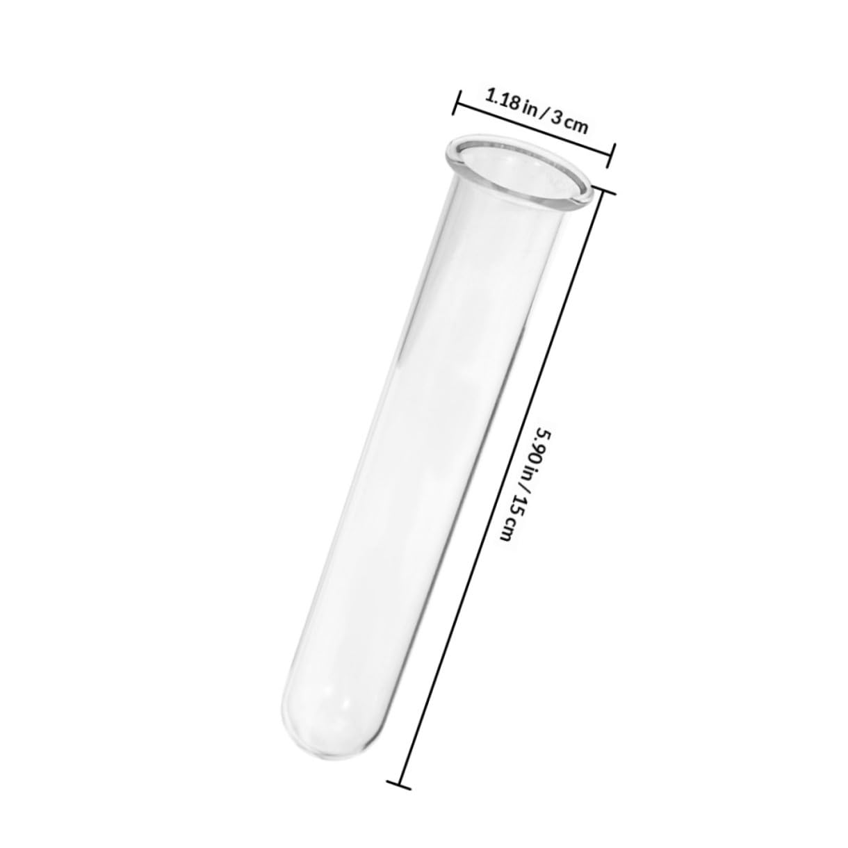 STAHAD Glass Hydroponic Vase Plant Propagation Tubes 5pcs 2.5x3x15cm Test Tubes for Small Terrarium Plants Home Desk Decoration