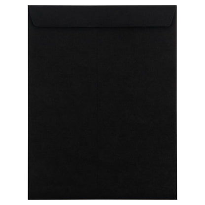 LUXPaper 10 x 13 Open End Envelopes | Peel & Press | Midnight Black | 80lb. Text | 50 Qty