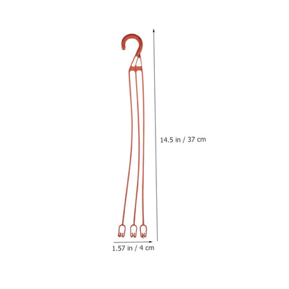 GALPADA 60pcs Sturdy Flowerpot Hooks Hanging Plant Holders for Balcony Railing Hangers