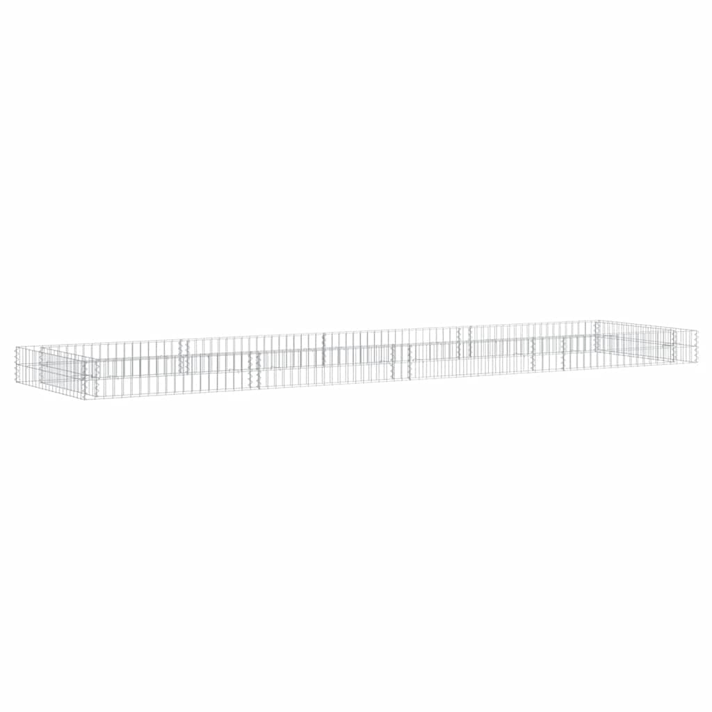 Logeirevo Gabion Raised Bed, Galvanized Steel Gabion Cages Basket, Garden Outdoor Flower Box Planter, Plant Above Ground Garden Boxes, 157.5"x39.4"x7.9",-1241