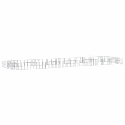 Logeirevo Gabion Raised Bed, Galvanized Steel Gabion Cages Basket, Garden Outdoor Flower Box Planter, Plant Above Ground Garden Boxes, 157.5"x39.4"x7.9",-1241