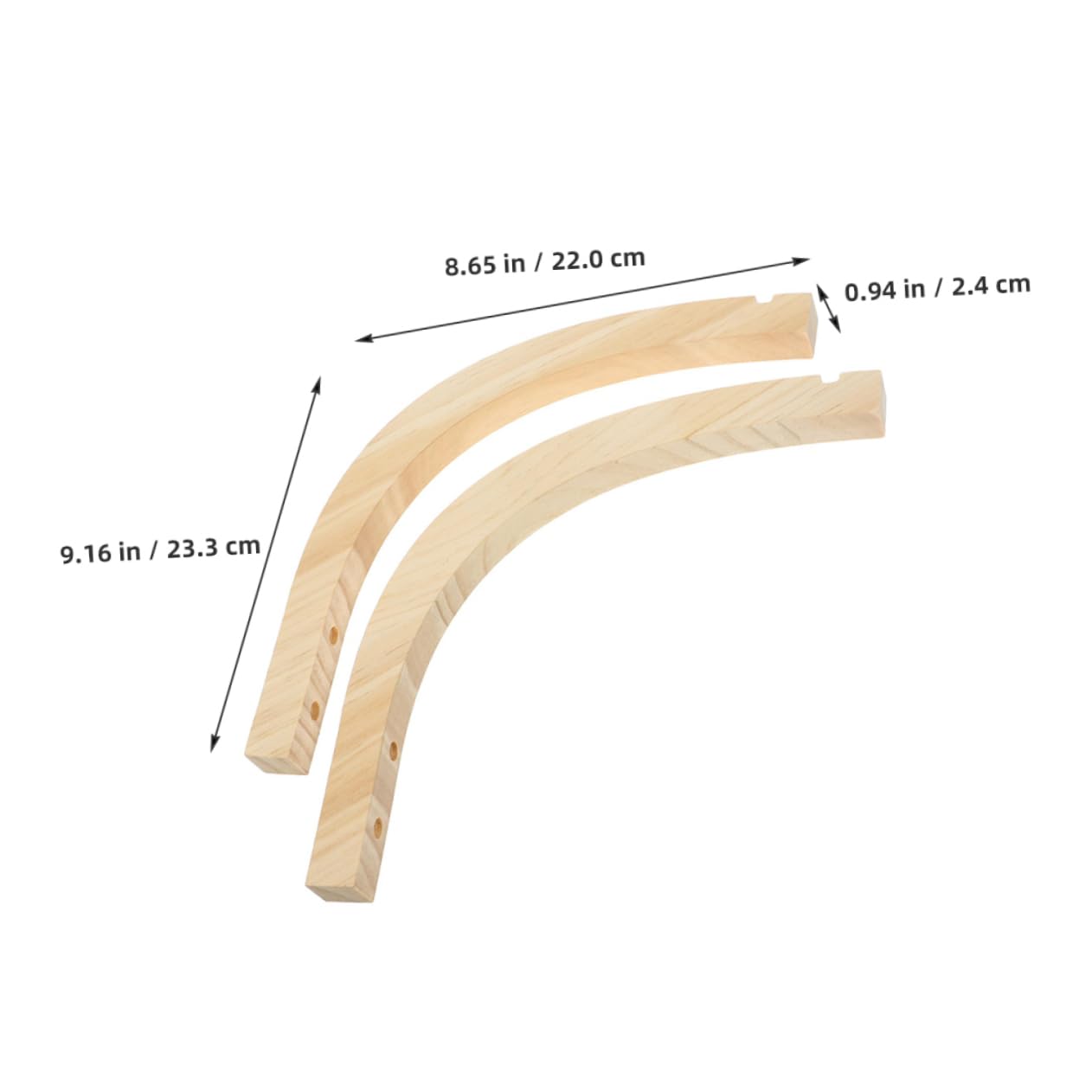 UKCOCO 2pcs Hanging Plant Holder Outdoor Indoor Plant Hanger Wooden Wall Hangers Ceiling