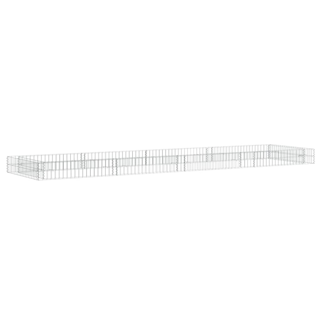 Logeirevo Gabion Raised Bed, Galvanized Steel Gabion Cages Basket, Garden Outdoor Flower Box Planter, Plant Above Ground Garden Boxes, 157.5"x39.4"x7.9",-1241