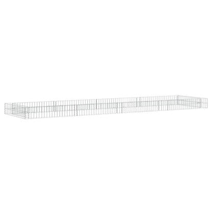 Logeirevo Gabion Raised Bed, Galvanized Steel Gabion Cages Basket, Garden Outdoor Flower Box Planter, Plant Above Ground Garden Boxes, 157.5"x39.4"x7.9",-1241