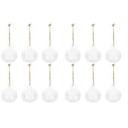 Cabilock Hanging Planter Glass Containers Glass Vases 12 Pcs Hanging Terrarium Hanging Glass orb Hanging Terrarium Globe Orbs air Plants Globe Glass Plant Glass Containers Glass Vases Glass Vase