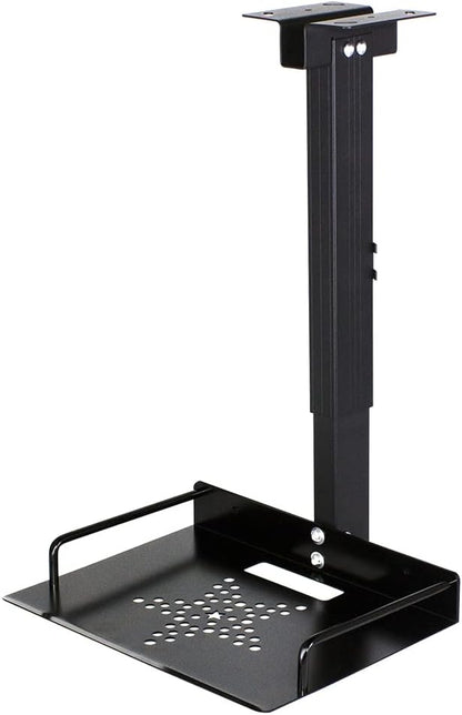 Drsn Universal Ceiling Mount with Tray, 11.4-22 inches Adjustable, No Hole Installation, Aluminum Alloy, in-Tube Cable Routing, Universal Ceiling Mount for Projector/Camera, Wall/Ceiling