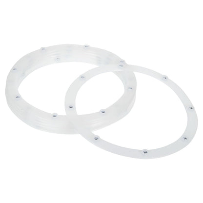 uxcell 6Pcs 8 Inch Rotating Swivel Stand with Steel Ball Bearings, Lazy Susan Base Turntable Bearing Plate Round Table Swivel Base for Home Kitchen, White, 8 Balls