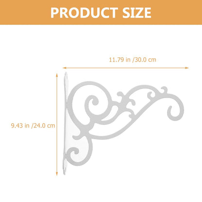 CAXUSD Garden Wall Mount Hanging Plant Bracket Decorative Hook for Pots Baskets and Wind Chimes Planter Holder for Outdoor and Indoor Use
