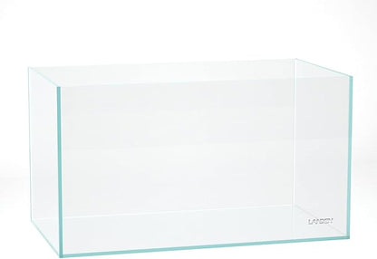 LANDEN 90P 55 Gallon Rimless Low Iron Aquarium Tank,W35.4×D19.7×H19.7 in(90x50x50cm) 10mm Thickness with Black Nano Foam Leveling mat Included