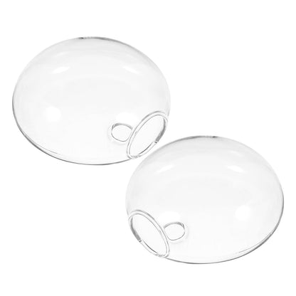 GARVALON Glass Hanging Planter Wall Mounted Vase 2pcs Glass Terrarium Hydroponic Vase for Indoor Plants Home Décor