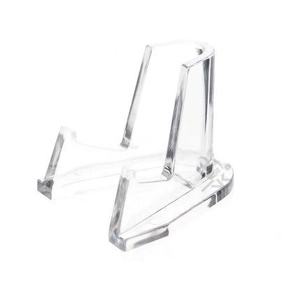 OnFireGuy 10pcs Clear Display Easels | Pocket Watch Stand Lighter Display & Pocket Knife Display Stand Deluxe Easels 1/2” Shelf