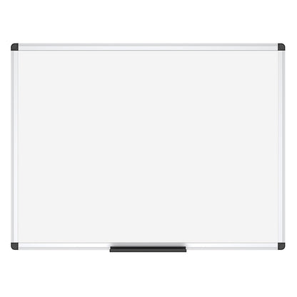 VIZ-PRO Magnetic Dry Erase Board, 24 X 18 Inches, Silver Aluminium Frame
