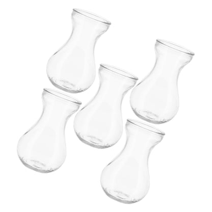 BESTOYARD 5pcs Glass Vases for Flowers Terrarium Decor Centerpieces for Indoor Plants Bud Vases