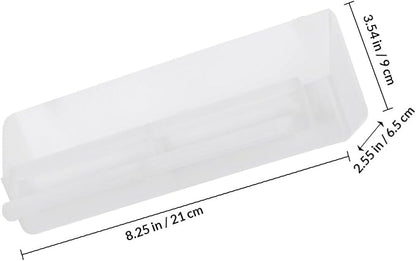 2 Pieces Automatic Bird Feeder Hanging Seed Tray Anti-Splash Wet and Dry Food Container for Outdoor Parrots and Cockatiels