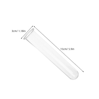 Beaupretty 5pcs Glass Hydroponic Test Tube Plant Vases for Small Terrarium Plants Floral Propagation Tubes 2.5x3x15cm Glass Containers for Indoor Garden Décor