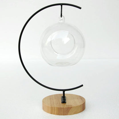 WOCTDTHW Ornament Display Stand Holder Iron Hanger for Chrismas Hanging Glass Globes (C Shape 1 Pcs)