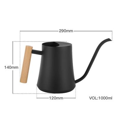 Epalace Indoor Watering Can Stainless Steel Watering Can for Indoor Plants with Long Spout, 35oz/1L