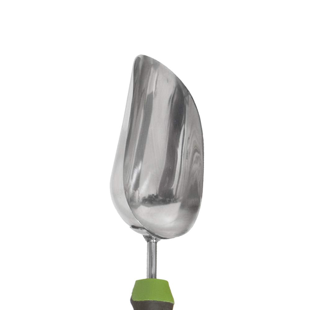 AMES 2445400 Stainless Steel Hand Soil Scoop with Ergo Gel Grip, 13-Inch, Gray