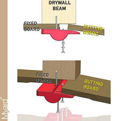 Myard Upgraded Drywall Fitting Tool Block Support The Plaster Board in Place While Positioning & Fixing (2pcs)