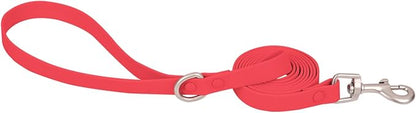 Ovale Waterproof Dog Collar Leash Combo Set, Durable and Easy to Clean, for Small Dogs.(S, Red)
