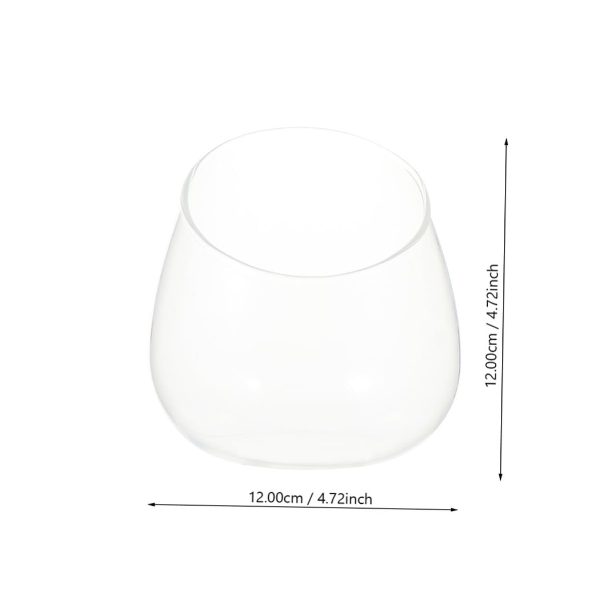 SECFOU 3pcs Slant Cut Micro Landscape Glass Bottles Ecological Terrarium Jar Plant Holder for Succulent Desktop Home Décor