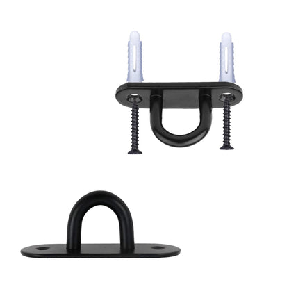 PROVIVID Stainless Steel Ceiling Hooks Pad Eyes Plate 4pcs 2.4" Heavy Duty Hardware Hooks with Screws and Plastic Anchors Wall Mount Top Hook Hanging for Yoga Hammock Boat Sandbag Plant Basket