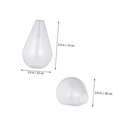 KESYOO 1pc Water Drop Flower Holder Wall Mounted Fish Tank and Plant Vase for Hydroponics Decorative Container for Home Hotel