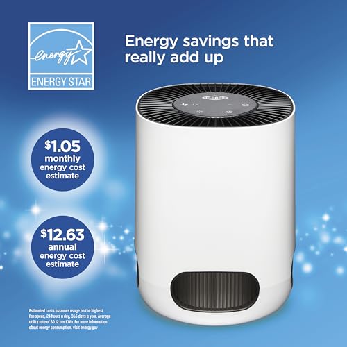 Clorox Air Purifiers for Bedroom Home, True HEPA Filter, Small Rooms Up to 200 Sq Ft, Removes 99.9% of Mold, Viruses, Wildfire Smoke, Allergens, Pet Allergies, Dust, AUTO Mode, Whisper Quiet