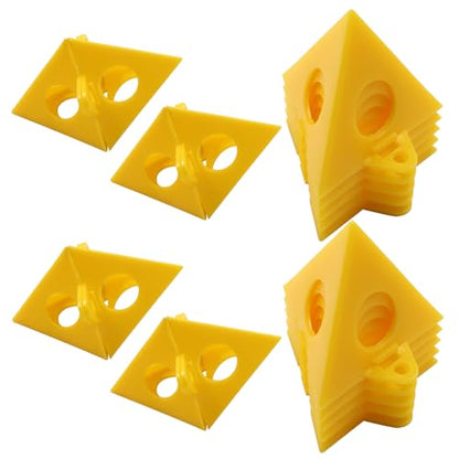 50 Pack Pyramid Plastic Painting Stand Mini Cone Paint Stands Paint Canvas Support Stands for Canvas Painter Elevated(Yellow)