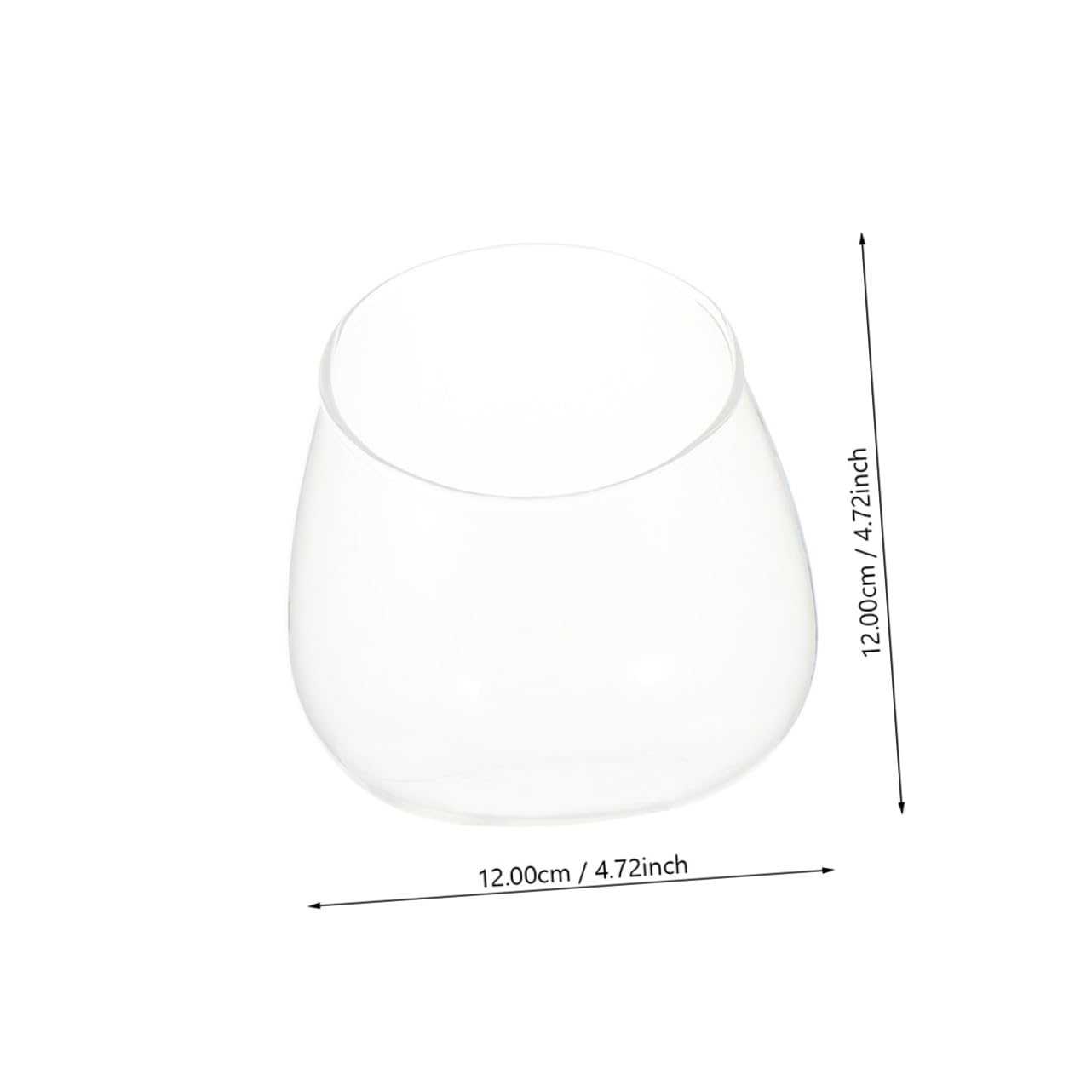 Yardwe Slant Cut Glass Bottle Terrarium 3pcs Set, Micro Landscape Glass Plant Container for Succulent Display and Ecological Desktop Decoration